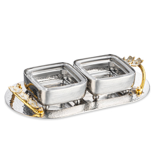 Orchid Small Square Dip Bowl Set (Copy)
